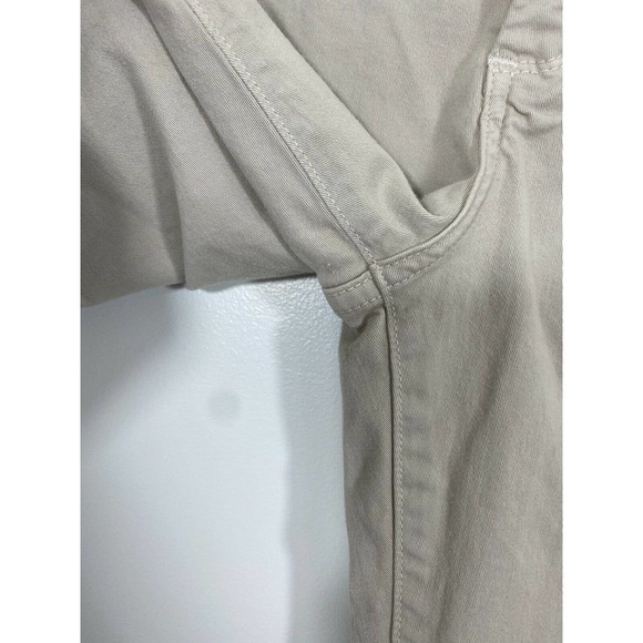 NYDJ khaki flat front capri cropped pants - Picture 4 of 9